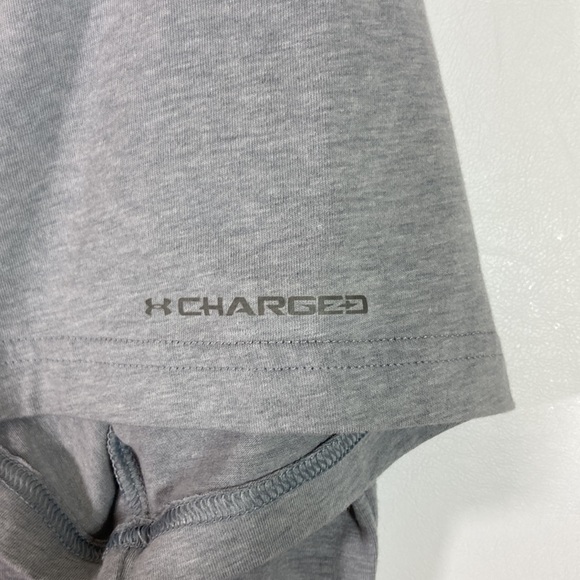 Heat Gear Men Short Sleeve Gray Tee Shirt Size XL - Picture 7 of 8